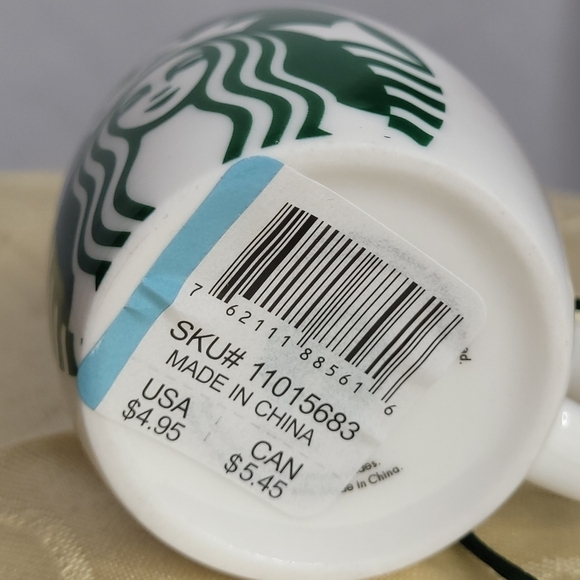 Starbucks Espresso Cup with Siren Ceramic Christmas Ornament - Collectors Piece - Picture 3 of 3